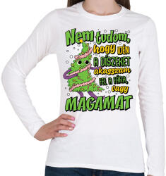 printfashion Karácsonyfa dísz - Női hosszú ujjú póló - Fehér (16871047)