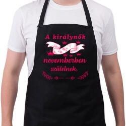 printfashion Szülinap királynők szalag pink - Kötény - Fekete (16866231)