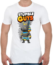 printfashion Stumble guys anubis - Férfi póló - Fehér (16867987)