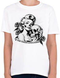 printfashion A true woman's love is eternal - Gyerek póló - Fehér (16868262)