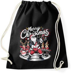 printfashion Merry Christmas - Sportzsák, Tornazsák - Fekete (16864704)