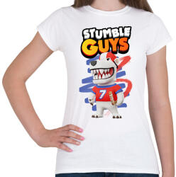 printfashion Stumble guys polar bear - Női póló - Fehér (16868141)