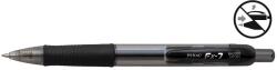 PENAC Pix cu gel PENAC FX-7, rubber grip, 0.7mm, corp transparent negru - scriere neagra (P-BA2001-06) - officeclass