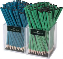 Faber-Castell Creion Grafit Fara Guma Grip 2001 Verde-Petrol 2x72 Cutie Plastic Faber-Castell (FC117067)