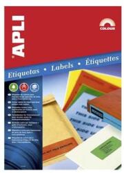 APLI ETICHETE AUTOADEZIVE COLOR APLI A4, 20 coli/top, colturi drepte