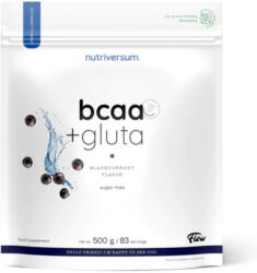 Nutriversum BCAA + Glutamin Sugar Free 500 g Fekete ribizli