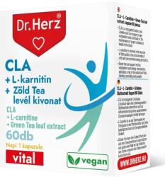 Dr. Herz CLA + L-karnitin + Zöld tea kivonat kapszula - 60db - vitaminbolt - 3 130 Ft