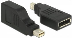 Delock Delock, mini DisplayPort 1.2 мъжко - DisplayPort женско, 4K, 90°, Черен