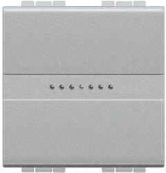 Legrand Intrerupator cap cruce axial Living Light 1P 16A 2M Aluminiu (NT4054M2)