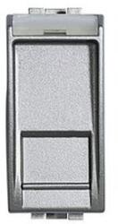 Legrand Priza de date Living Light Rj45 Cat. 5E UTP, 1M, Aluminiu (NT4279C5E)
