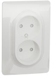 Schneider Electric Priza dubla 2P 16A alb (NU206318)