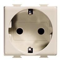 Legrand Priza Schuko Standard German Matix, 2P+N, 16A, 2M, Ivoar (A5440/2N)