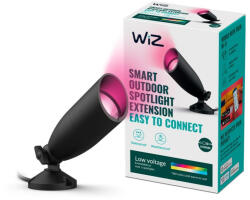 Philips Lighting Romania Extensie spot inteligent de exterior WiZ Connected, negru, 4W, 450lm, lumina alba si colorata 2700-5000 (RGB), IP65, 8720169071650 (872016907165000)