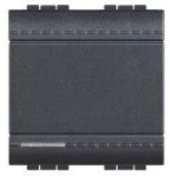Legrand Intrerupator simplu basculant cu buton revenire Living Light 1P 10A 2M Antracit (L4005M2A)
