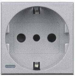 Legrand Priza Schuko Standard German Axolute P30, 2P+N, 16A , 2M, Gri (HC4140)