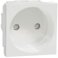 Schneider Electric Priza 2P 10A, 2m, alb (NU303318)
