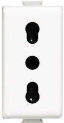 Legrand Priza italiana 2P+T 10/16A, Matix, 1 modul, alba, Bticino (AM5180-EU)