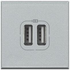 Legrand Priza dubla USB Axolute, 2P, 2M, Gri inchis (HC4285C2)