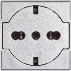 Legrand Priza plata Axolute 2P+T, 10/16A, aluminiu (HC4140/16F)