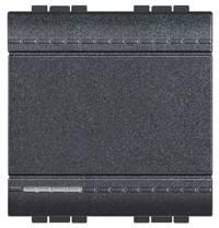 Legrand Intrerupator cap scara Living Light 1P 16A 2M Antracit (L4003M2N)