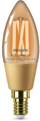 Philips Bec LED inteligent vintage Smart Led Philips, filament chihlimbariu, Wi-Fi, Bluetooth, C35, E14, 4.9W (25W), 370 lm, temperatura lumina reglabila (2000-5000K), 8719514372085 (871951437208500)