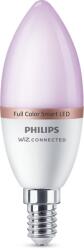 Philips Bec LED RGB inteligent Philips, lumanare, Wi-Fi, Bluetooth, C37, E14, 4.9W (40W), 470 lm, lumina colorata, 8719514372405 (871951437240500)