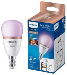 Philips Bec LED RGB inteligent Philips Smart, E14, 4.9W (40W), 470 lm, lumina alba si RGB, P45, Wi-Fi, Bluetooth, 8719514437333 (871951443733300)