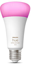 Philips Bec LED RGB inteligent Philips Hue, E27, 13.5W (100W), lumina alba si colorata, 8719514288157 (871951428815700)