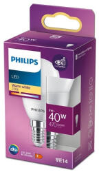 Philips Bec LED Philips 4, 9W, E14, 470 lm, glob mat, P45, lumină caldă (871951430938801)