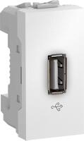 Schneider Electric Priza USB 2.0 transfer date Unica, 1M, Alb (MGU3.429.18)