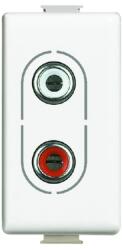 Legrand Priza audio Matix RCAx2 , 1M, Alb (AM4281)