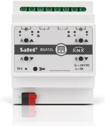 SATEL KNX-BSA 12L Roló/redőny vezérlő KNX automatizálási rendszerhez; 2 kimenet; 24 VDC (KNX-BSA 12L)