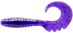 FISHUP Fancy Grub 2.5" (10pcs. ), #060 - Dark Violet/Peacock & Silver (FHL10016132)