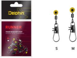 DELPHIN Feeder futó és forgó kapoccsal Delphin RUNNER / 10db M (101000450) - pecadepo