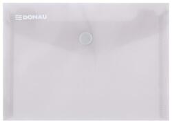 DONAU Mapa PP protectie documente A6 landscape, inchidere cu capsa, 10/set, DONAU - fumuriu (DN-8549001PL-02) - forit