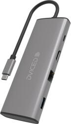 Dviced HUB USB Dviced DV300003, USB Type-C, 9-in-1, HDMI 4K, Ethernet, USB 3.0 (Gri) (DV300003) - dwyn