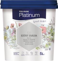 Poli-Farbe Platinum Színes Falfesték 5l E20 Ezüst Zsálya Beltéri Vizesbázisú