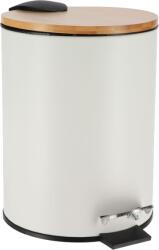 Tendance Fürdőszobai Szemetes 2, 5l Kerek Fehér-bambusz Soft-close (6508100)