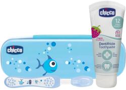 Chicco Always Smiling Blue set pentru îngrijirea dentară pentru copii Strawberry