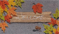 Praktiker Living Praktiker Lábtörlő Kókusz, 75x45cm, Welcome Minta, ősz