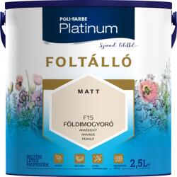 Poli-Farbe Platinum foltálló színes beltéri falfesték F15 Földimogyoró, 2, 5l