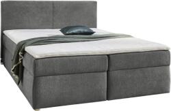 Kompolster Grete Boxspring ágy 160cm, Elefántszürke, Fedőmatraccal
