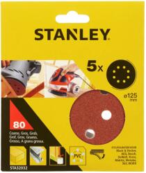 STANLEY Csiszoló Korong Excentercsiszolóhoz 125 Mm, 80g, Gyorsrögzítés