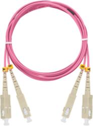 NIKOMAX Optikai patch kábel SC - SC, MM 50/125, duplex, 1m, magenta (NMF-PC2M4C2-SCU-SCU-001) - cyberdepo