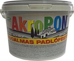 Kemikál Akropon Kül-és Beltéri Padlófesték Kopásálló, Rugalmas 4l Fekete