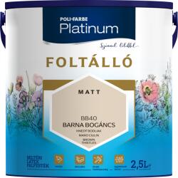 Poli-Farbe Platinum Foltálló Beltéri Színes Falfesték 2, 5l Bb40 Barna Bogáncs