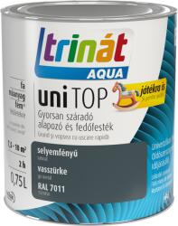 Trilak Aqua Unitop Selyemfényű Zománcfesték Ral 7011 Vasszürke 0, 75 L
