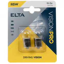 elta Vision Pro 12V R5W jelzőizzó, 2db/bliszter (EB0207TC)