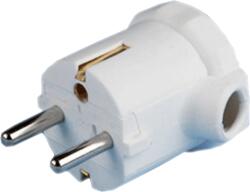 Anco Földelt Dugó Fehér Vezeték Védővel Oldalsó Bevezetéssel 16a 250v