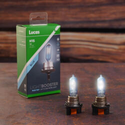 Lucas LightBooster Blue H15 autóizzó 12V 15/55W, +50%, 2db/csomag (LLX715BLUX2)